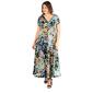 Plus Size 24/7 Comfort Apparel Floral & Paisley Print Maxi Dress - image 1