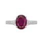 Sterling Silver Ring w/ Created Ruby & White Topaz Gemstones - image 4