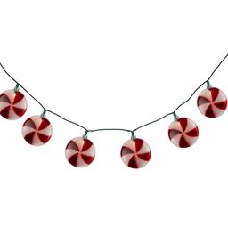 Northlight Seasonal 6ft. Peppermint Candy Christmas Light Set