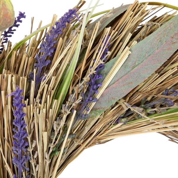 Northlight Seasonal Artificial Grass & Lavender Spring Wreath
