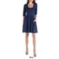 Womens 24/7 Comfort Apparel 3/4 Sleeve Fit & Flare Mini Dress - image 6