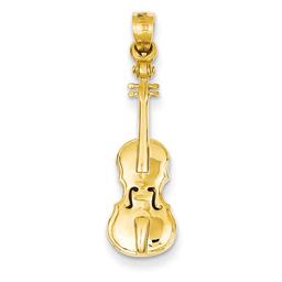 Gold Classics(tm) 14k. Violin Pendant