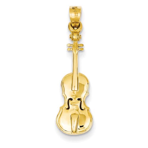Gold Classics&#40;tm&#41; 14k. Violin Pendant - image 