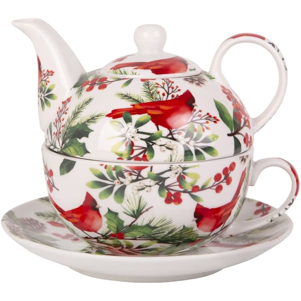 Home Essentials Holiday Cardinal Tea for One
