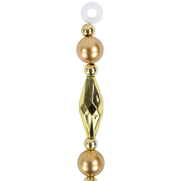 Northlight Seasonal Shiny & Matte Gold Beaded Christmas Garland