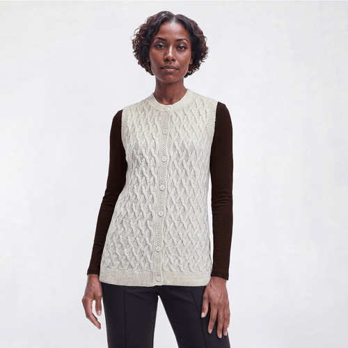 Petite Hasting & Smith Solid Button Front Vest - image 