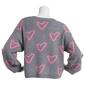 Juniors Plus No Comment Amore Moss Stitch Crew Neck Sweater - image 2