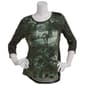 Womens OneWorld Wicked Night Witch Scoop Neck Shirttail Tee - image 2