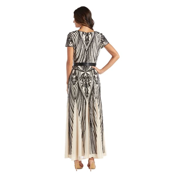 Petite R&M Richards Sweetheart Neck Embellished Sheath Dress