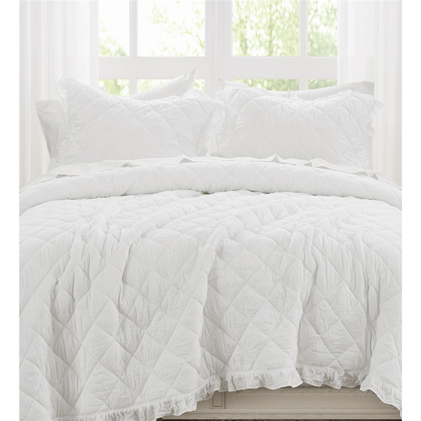 Truly Soft Crinkle Ruffle 3pc. Quilt Set - image 