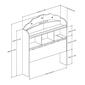 South Shore Tiara Twin Bookcase Headboard - White - image 5