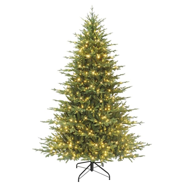 Puleo International 7.5ft. Pre-Lit Fir Artificial Christmas Tree - image 