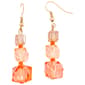 Ashley  Cooper(tm) Gold-Tone Peach Ombre Drop Bead Earrings - image 1