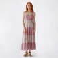 Juniors No Comment Mix Floral Tier Maxi Dress with Bust Cup - image 1