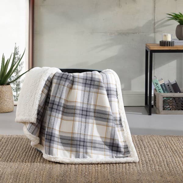 Eddie Bauer Edgewood Plaid Cotton Throw
