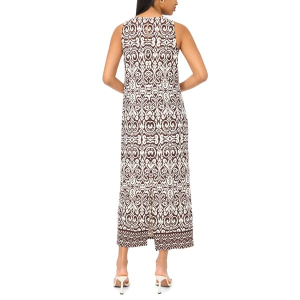 Womens MSK Sleeveless Scroll Maxi Dress