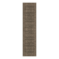 HomeRoots Brown & Beige Floral Medallion Washable Runner Rug - image 1