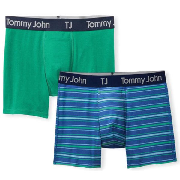 Mens Tommy John 2pk. Boxer Briefs - Green - image 