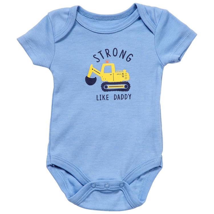 Baby Boy (NB-9M) baby views(R) Strong Like Daddy Bodysuit