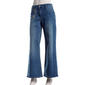Juniors No Comment Mid Rise Wide Leg Chain Embroidered Jeans - image 2