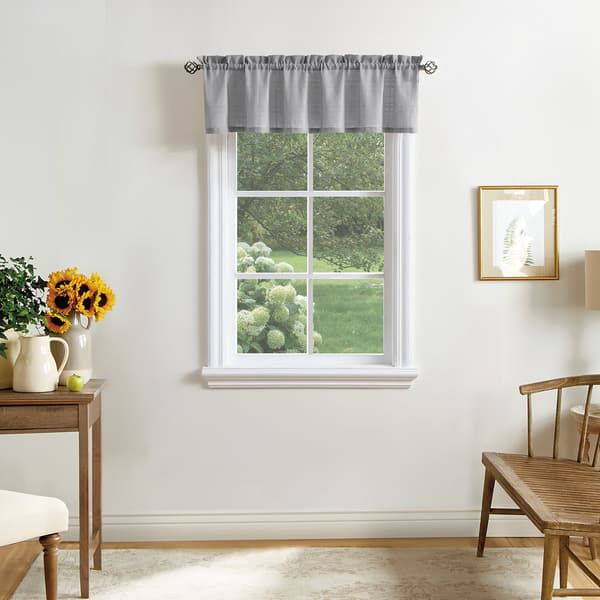 Martha Stewart Bedford Tier And Valance Curtain Set