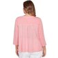 Plus Size Ruby Rd. Renaissance Romance 3/4 Sleeve Eyelet Blouse - image 1