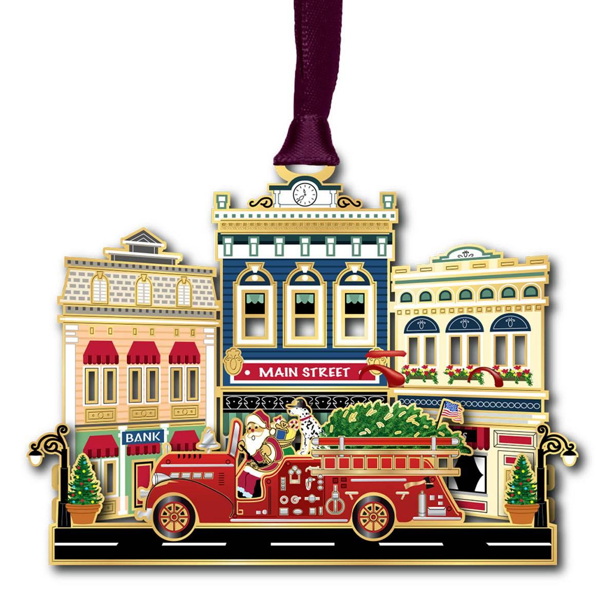 Beacon Design Main Street Firetruck Ornament