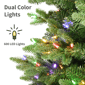 Puleo International 6.5ft. Pre-Lit Slim Noble Fir Christmas Tree - image 4