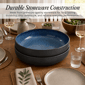 Sango Resona Blue/Black Large Ceramic Serving Bowl - Set of 2 - image 7