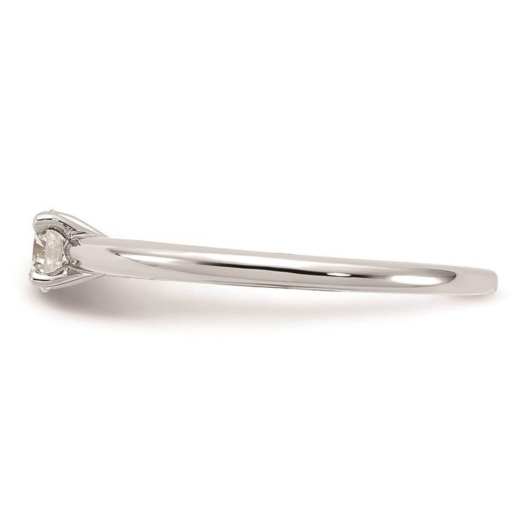Pure Fire 14kt. White Gold Lab Grown Diamond Solitaire Ring