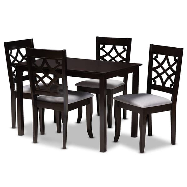 Baxton Studio Mael 5pc. Wood Dining Set