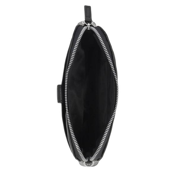 Mundi Sabrina Black Smooth Textured Crossbody