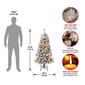 National Tree 4.5ft Acacia Flocked Tree w/ 100 Clear Lights - image 4