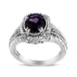 Haus of Brilliance Sterling Silver Amethyst Diamond Accent Ring - image 5