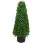 Northlight Seasonal 3ft. Pre-Lit Artificial Boxwood Topiary Tree - image 1