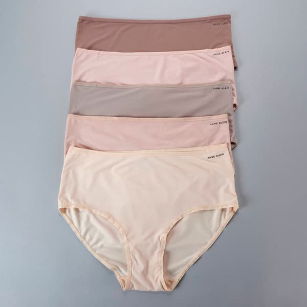 Womens Anne Klein Fashion 5pk. Soft Brushed Micro Briefs AK10690 - image 