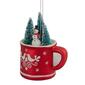 Northlight Seasonal 4.25in. Snowman in a Cup Glass Ornament - image 5