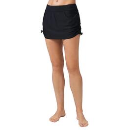 Womens Free Country Cinched Side Skirt Swim Bottoms