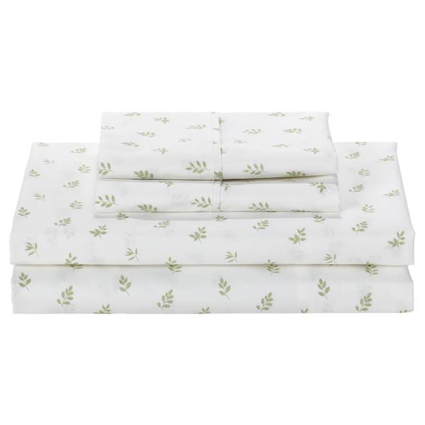 Imperial Living 300TC Green Fern Cotton 4pc. Sheet Set