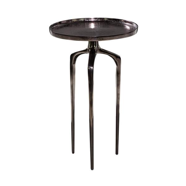 9th & Pike® Black Aluminum Contemporary Accent Table