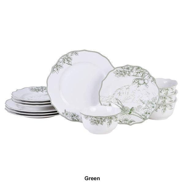 222 Fifth Hudson Valley Background 12pc. Dinnerware Set - image 
