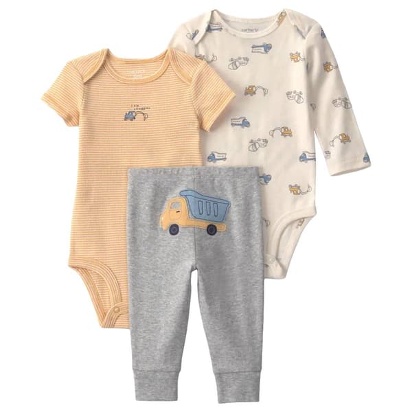 Baby Boy (NB-24M) Carter''s Ib Construction Print 3Pc Set - image 
