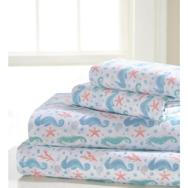 Seaside Resort Seahorse Sheet Set - image 