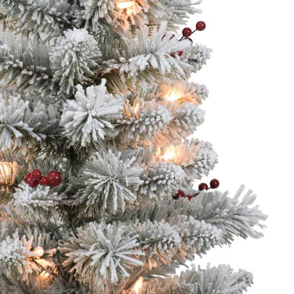 Puleo International 5ft. Pre-Lit Western Spruce Tree - Set of 2