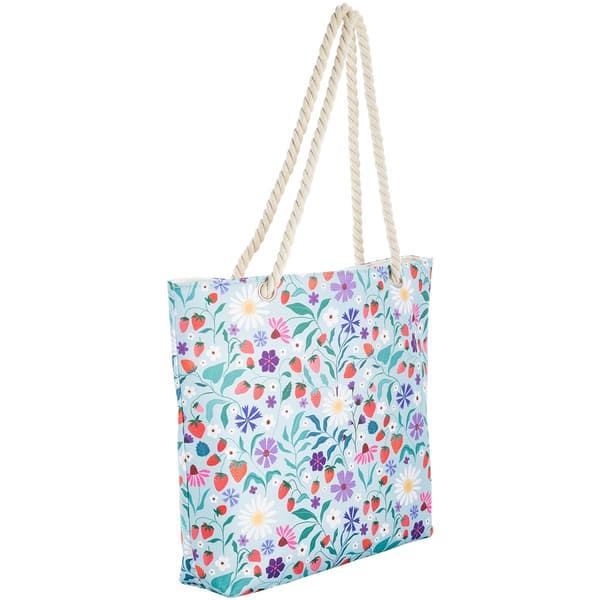 The Renshun Floral Rope Handle Strawberry Tote