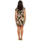 Petite Connected Apparel Short Sleeve Leaf Sarong Wrap Dress - image 3