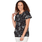 Womens Emaline Seabreeze Essence Flutter Sleeves Floral Blouse - image 3
