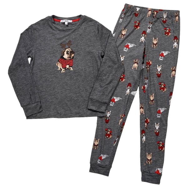Boys OurFamJam Pug &amp; Dogs Jogger Pajama Set - image 