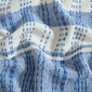 Palm Aire Charleston Blue/White Stripe Cotton Throw Blanket - image 5