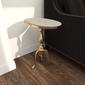 9th & Pike® Gold Marble Traditional Accent Table - image 5